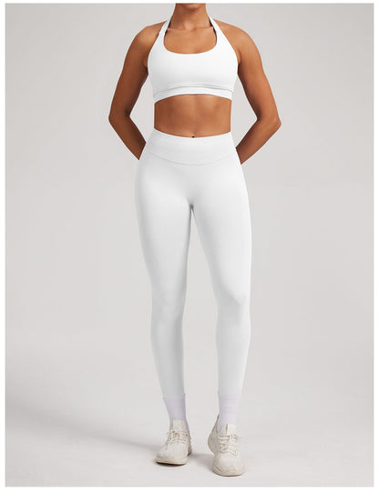 Leggings Sculptline™ Seconda Pelle — Bianco, indossato (3)