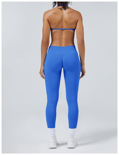 Leggings seamless Sculptline Blu Elettrico, vista posteriore