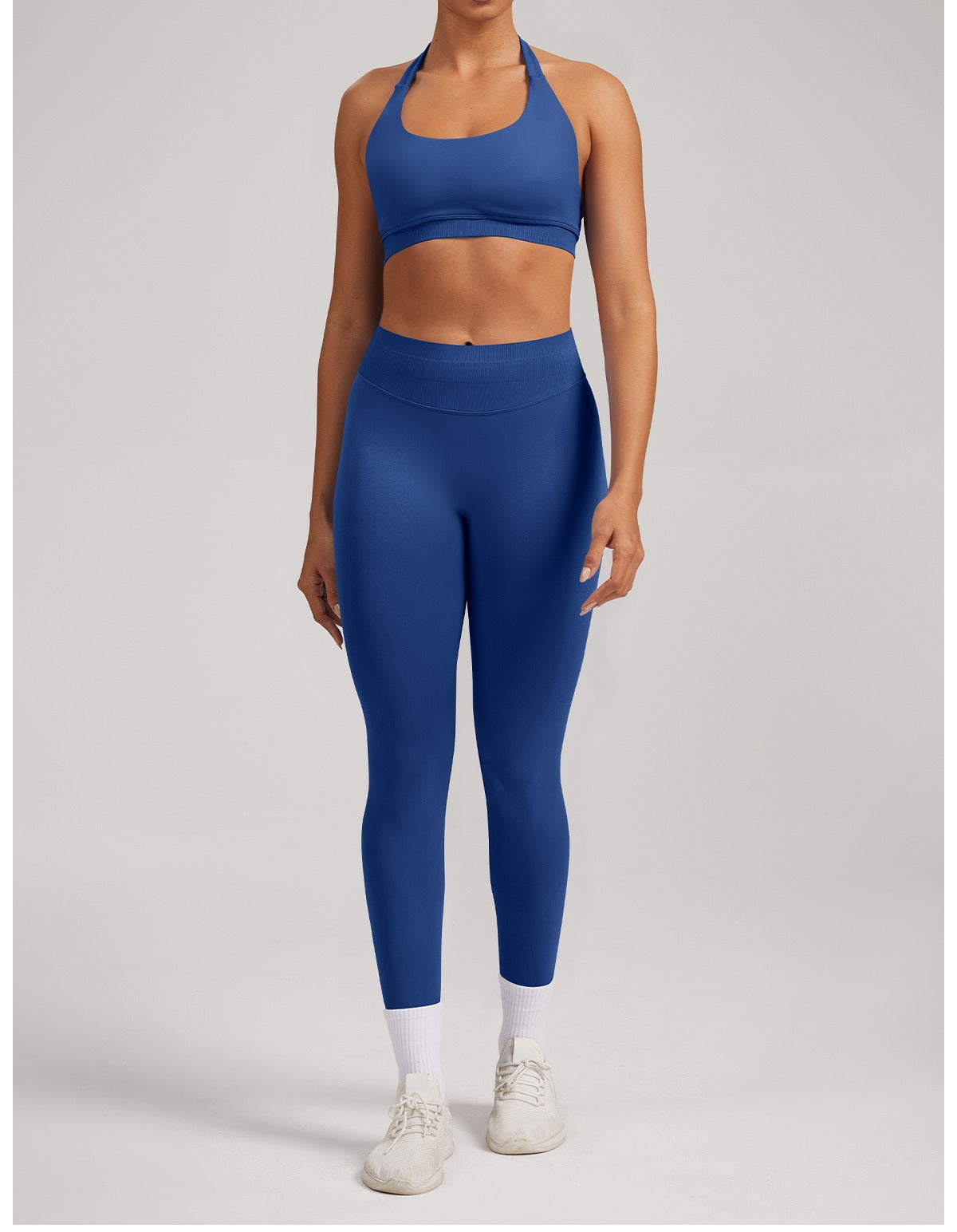 Leggings Sculptline™ Seconda Pelle — Blu Profondo, indossato (1)