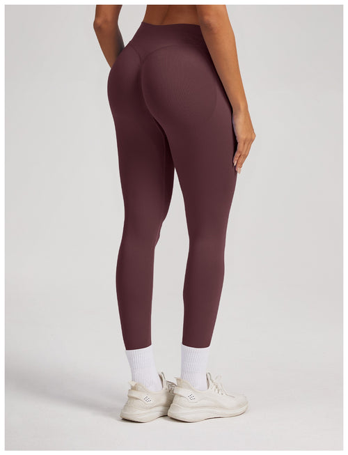 Leggings Sculptline™ Seconda Pelle — Caffè Scuro, indossato (2)