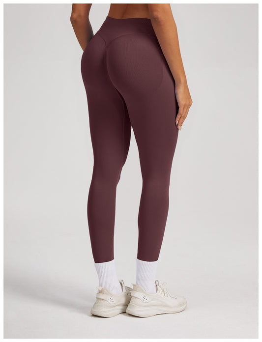 Leggings Sculptline™ Seconda Pelle — Caffè Scuro, indossato (2)