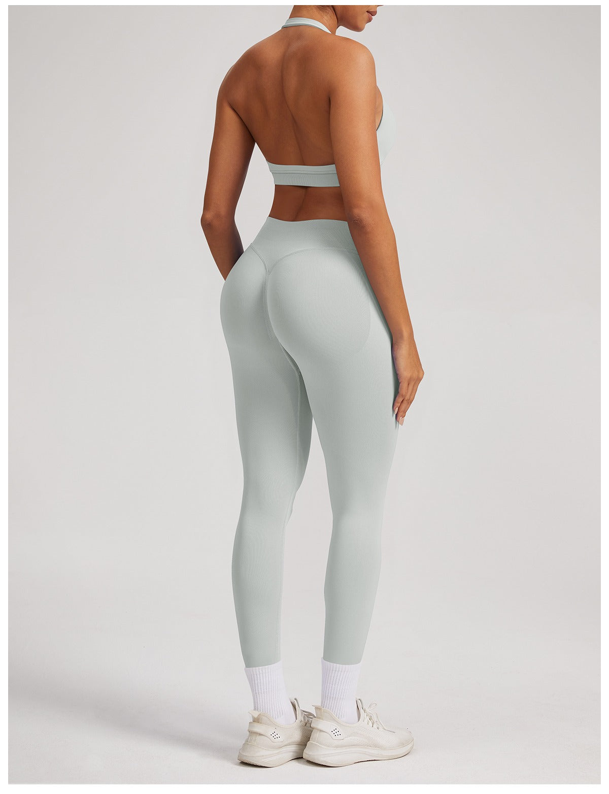 Leggings Sculptline™ Seconda Pelle — Crema Piuma, indossato (3)