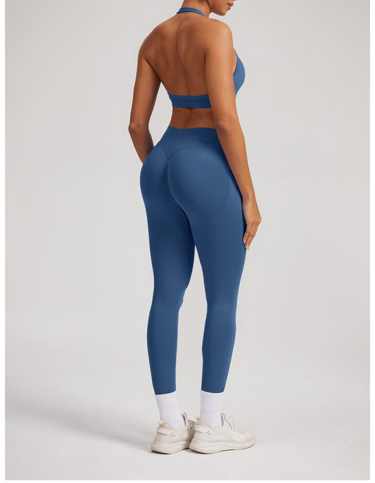 Leggings Sculptline™ Seconda Pelle — Grigio Blu, indossato (1)