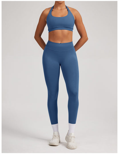 Leggings Sculptline™ Seconda Pelle — Grigio Blu, indossato (3)