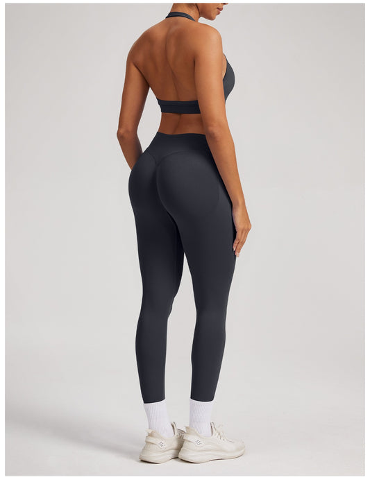 Leggings Sculptline™ Seconda Pelle — Grigio Squalo, indossato (3)