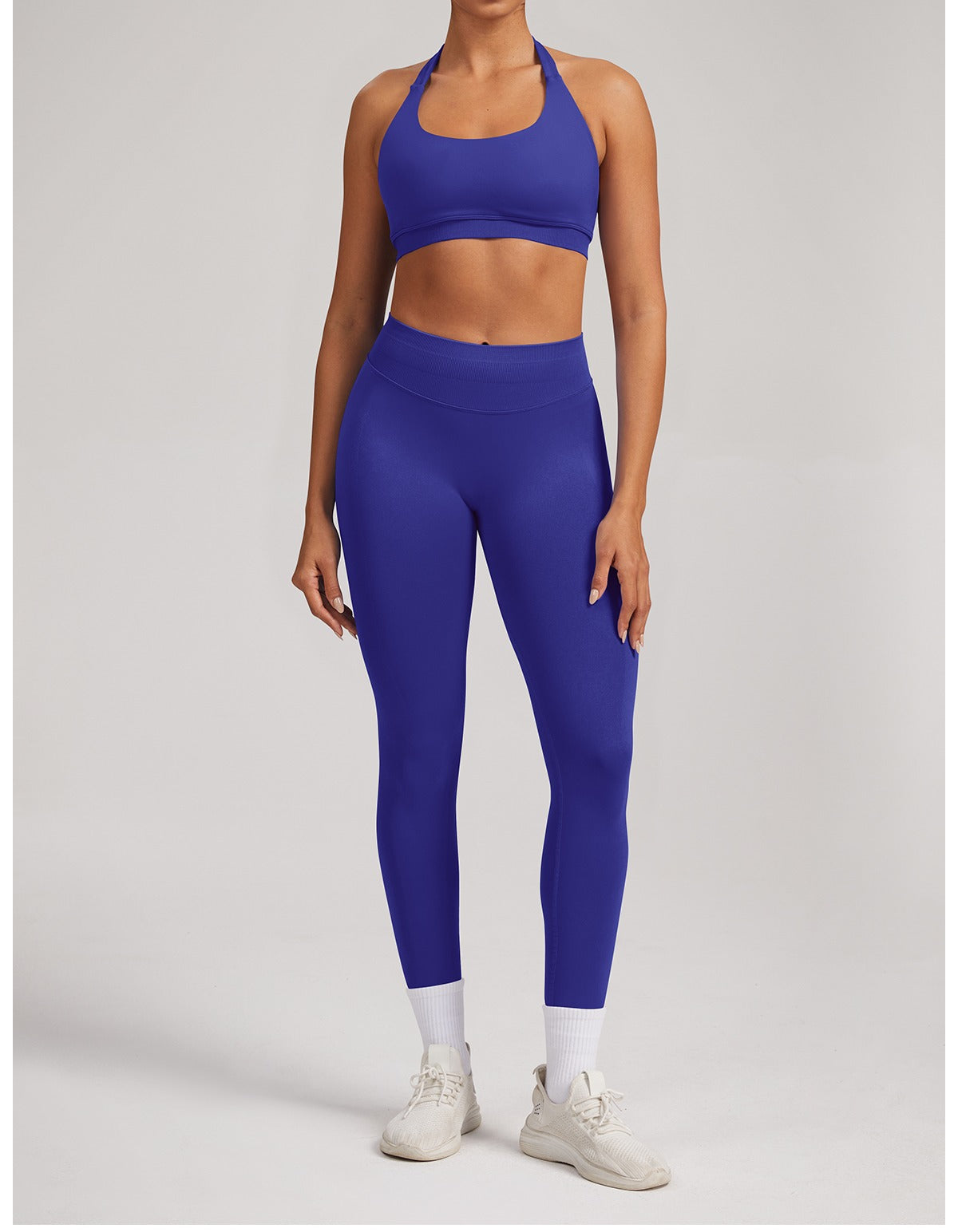 Leggings Sculptline™ Seconda Pelle — Indaco, indossato (1)