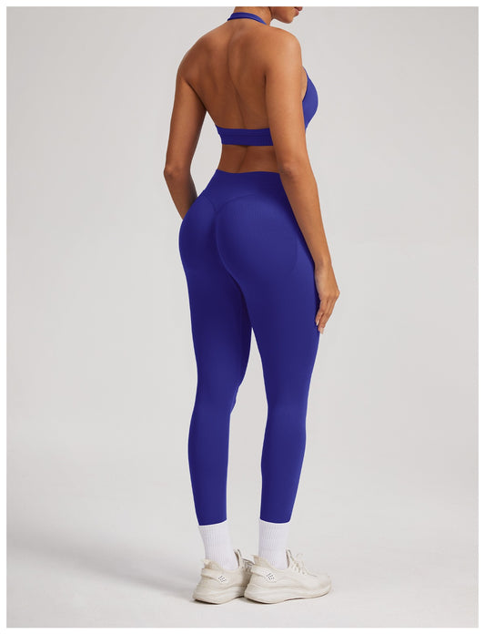 Leggings Sculptline™ Seconda Pelle — Indaco, indossato (2)
