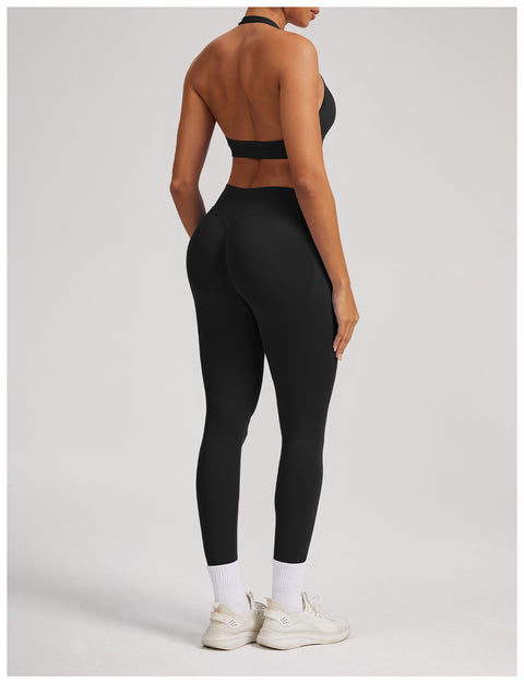 Leggings Sculptline™ Seconda Pelle — Nero, indossato (2)