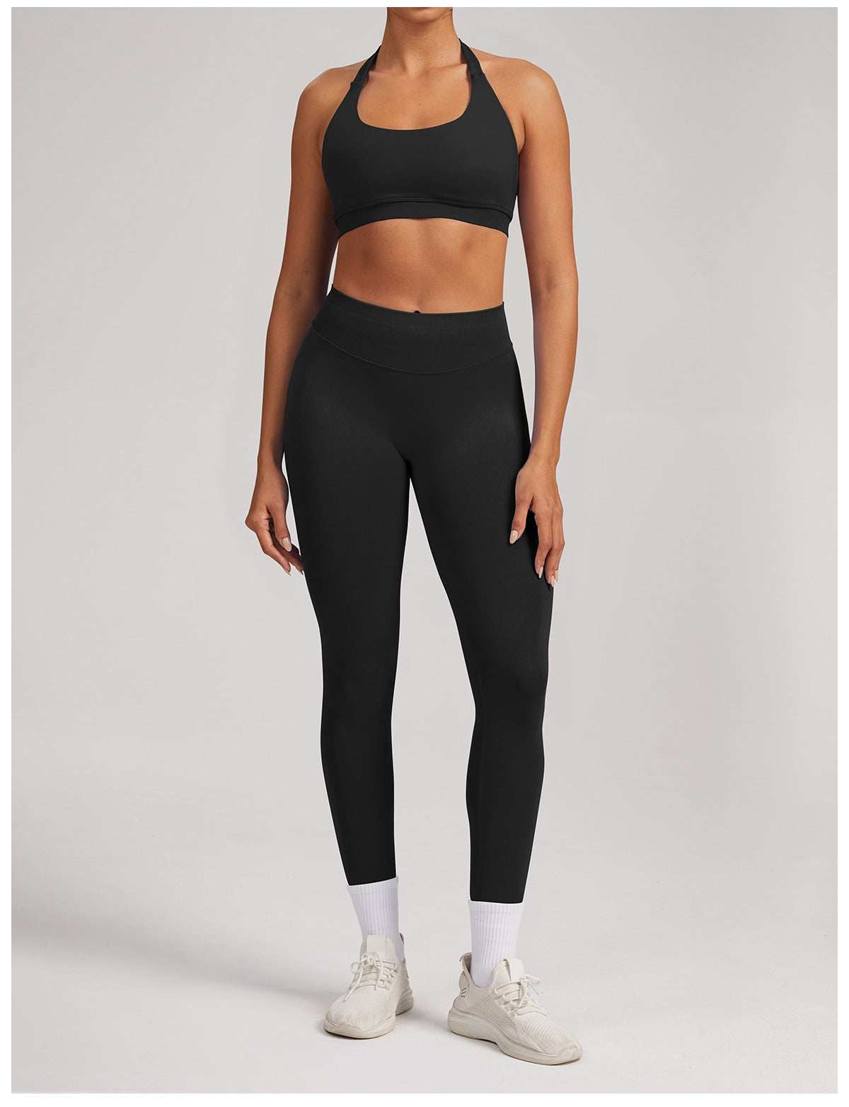 Leggings Sculptline™ Seconda Pelle — Nero, indossato (3)