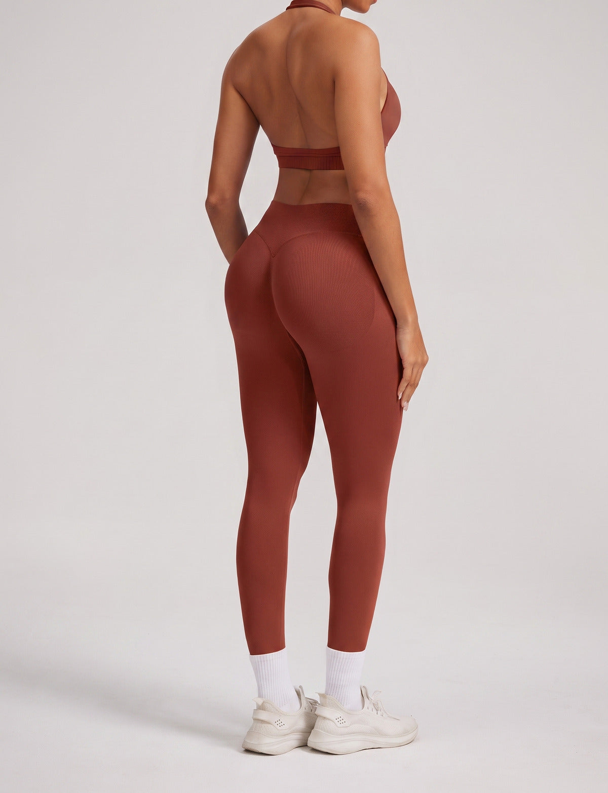 Leggings Classic Seconda Pelle Rame Caramello, vista posteriore