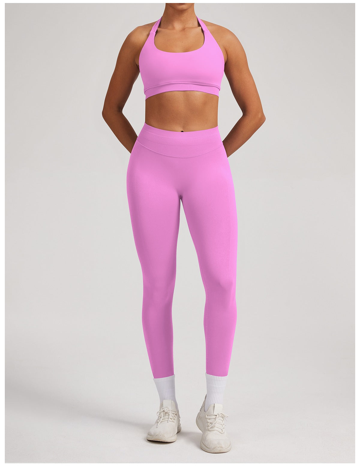 Leggings Sculptline™ Seconda Pelle — Rosa Fiore, indossato (3)