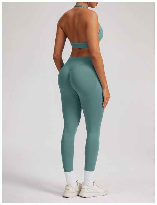 Leggings Sculptline™ Seconda Pelle — Salvia, indossato (2)