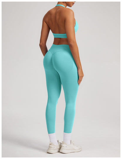 Leggings Sculptline™ Seconda Pelle — Verde Menta, indossato (2)