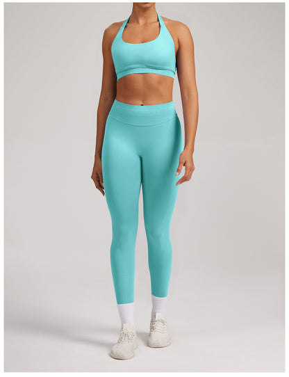 Leggings Sculptline™ Seconda Pelle — Verde Menta, indossato (3)