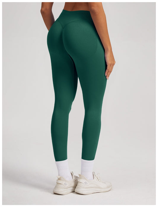 Leggings Sculptline™ Seconda Pelle — Verde Pino, indossato (2)
