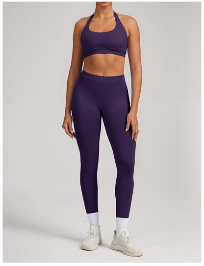 Leggings Sculptline™ Seconda Pelle — Viola Uva, indossato (3)