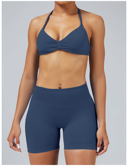 Reggiseno Sculptline™ Seconda Pelle — Blu Inchiostro, indossato (3)