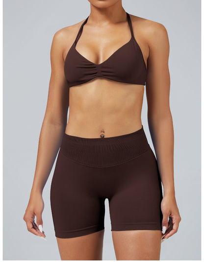 Reggiseno Sculptline™ Seconda Pelle — Marrone Scuro, indossato (1)