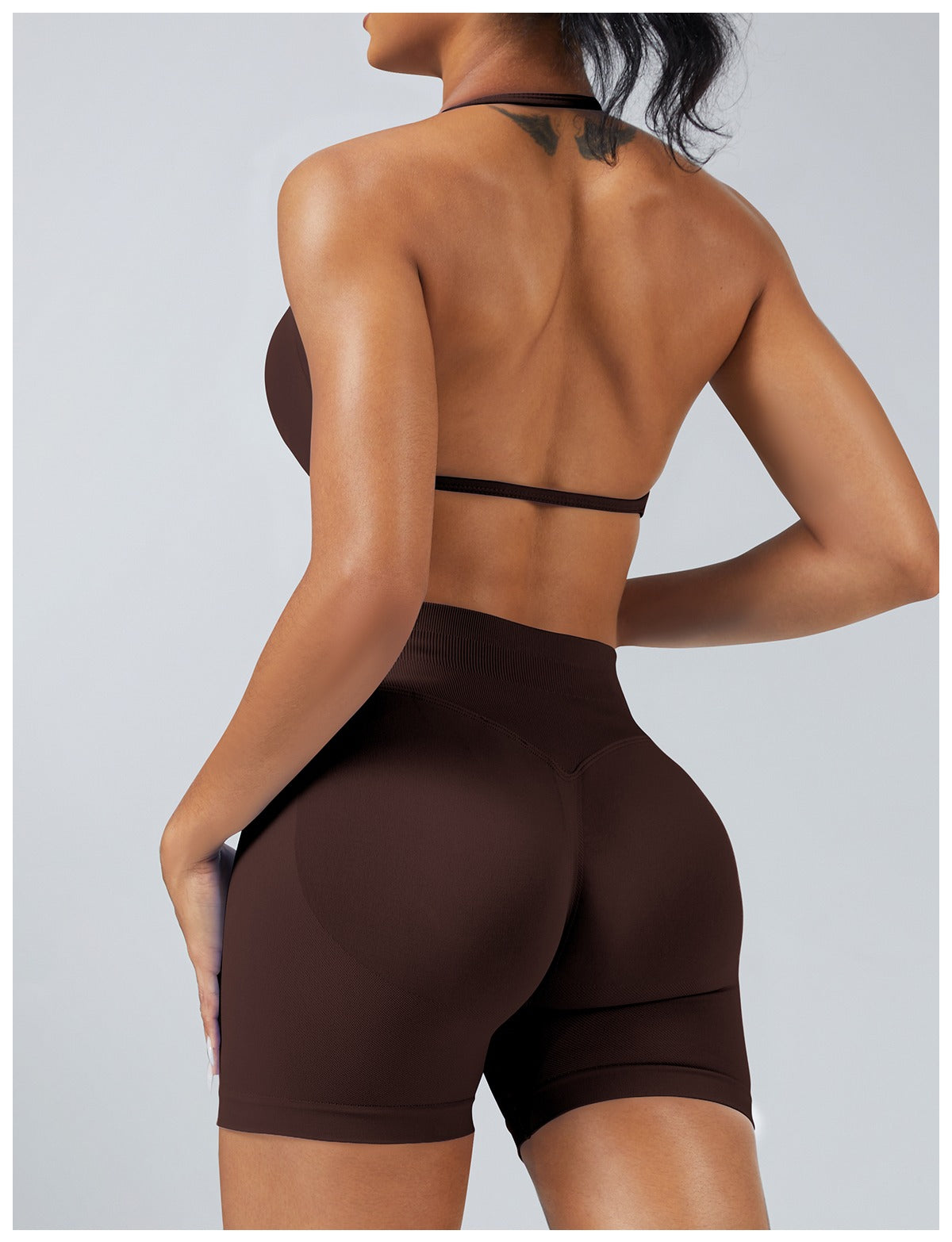 Reggiseno Sculptline™ Seconda Pelle — Marrone Scuro, indossato (2)
