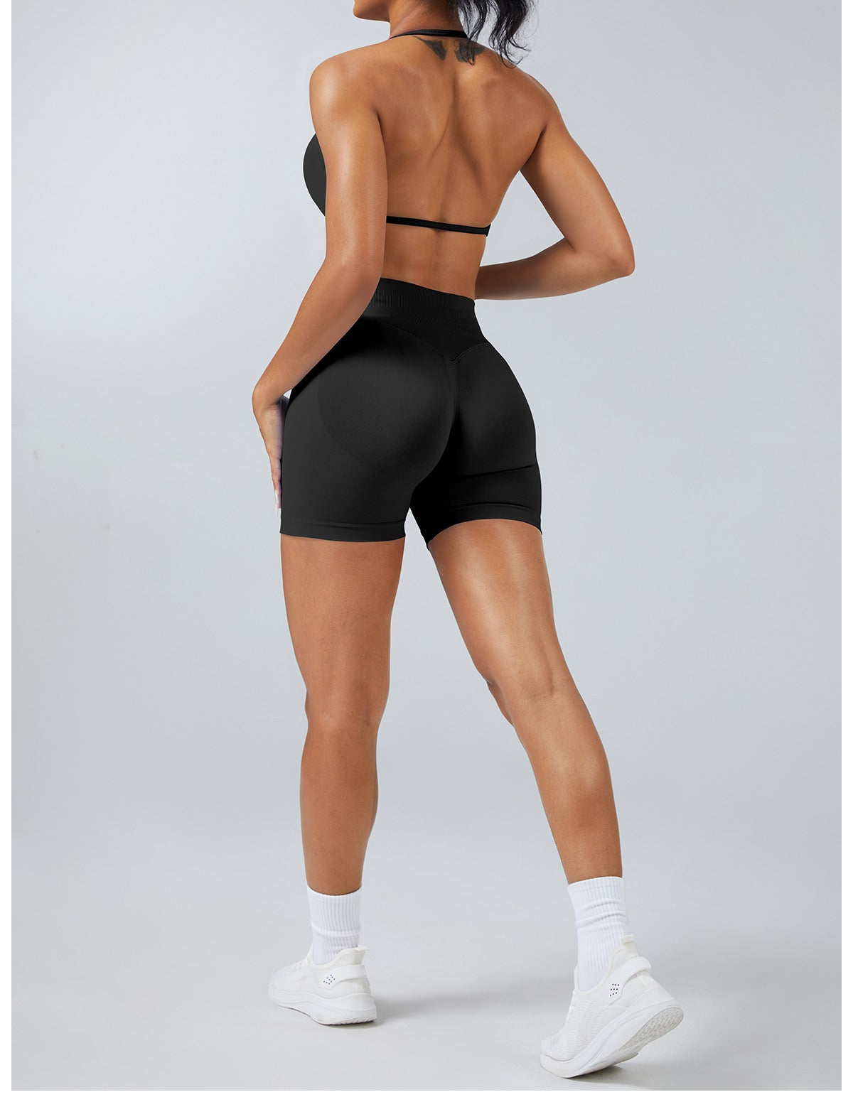 Reggiseno Sculptline™ Seconda Pelle — Nero, indossato (1)