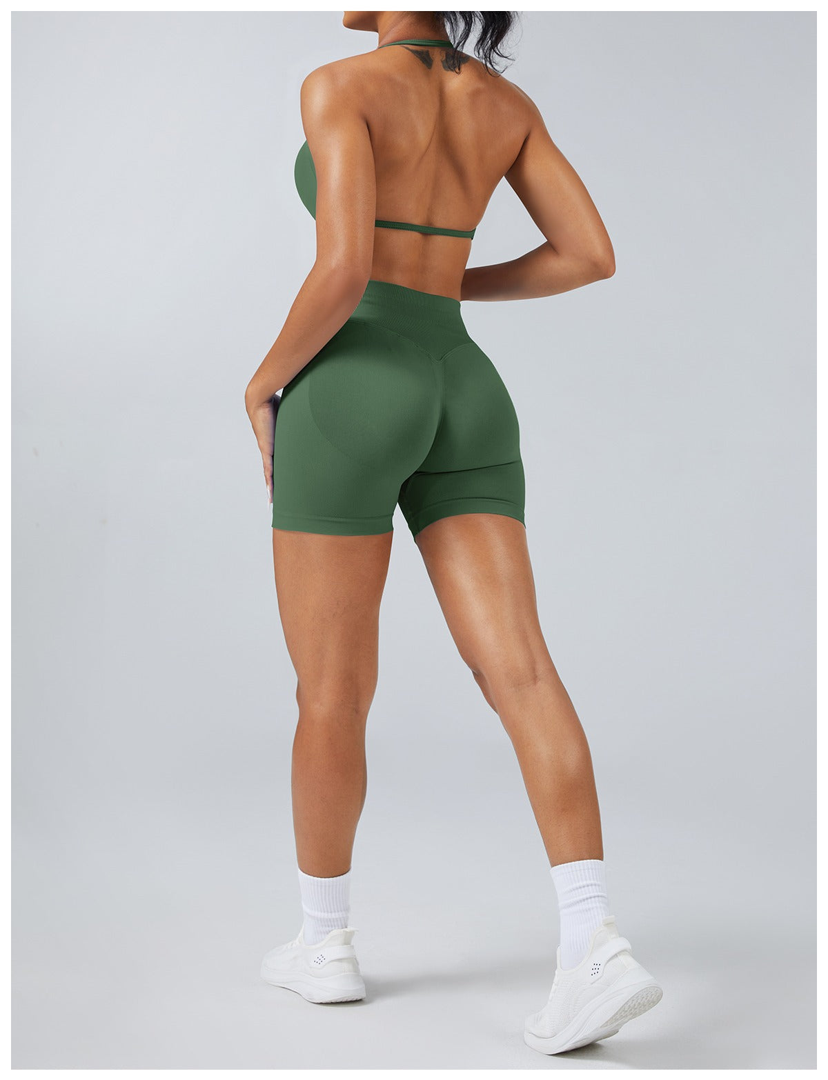 Reggiseno Sculptline™ Seconda Pelle — Pistacchio, indossato (2)