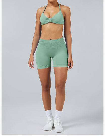 Reggiseno Sculptline™ Seconda Pelle — Verde Palma, indossato (1)