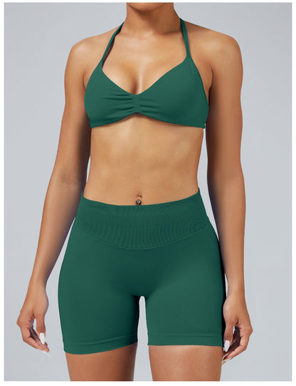 Reggiseno Sculptline™ Seconda Pelle — Verde Pino, indossato (3)