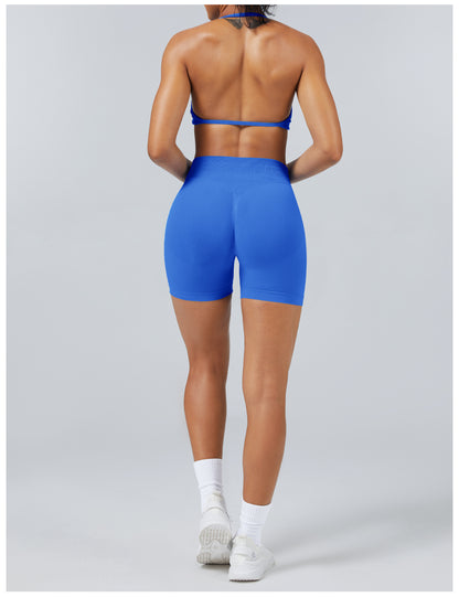 Short seamless Sculptline Blu Elettrico, vista posteriore