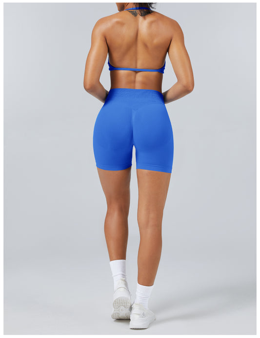 Short seamless Sculptline Blu Elettrico, vista posteriore