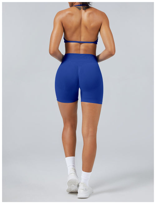 Short Sculptline™ Seconda Pelle — Blu Profondo, indossato (2)