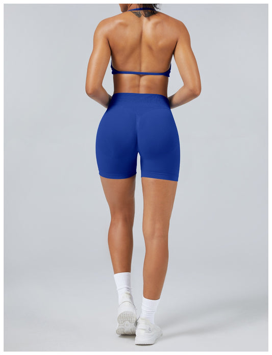 Short Sculptline™ Seconda Pelle — Blu Profondo, indossato (2)