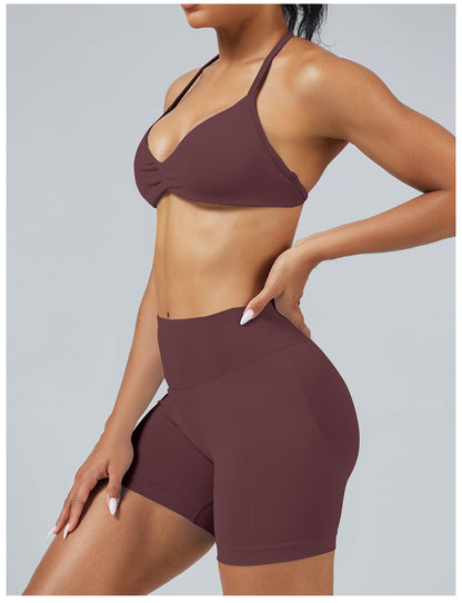 Short Sculptline™ Seconda Pelle — Caffè Scuro, indossato (3)