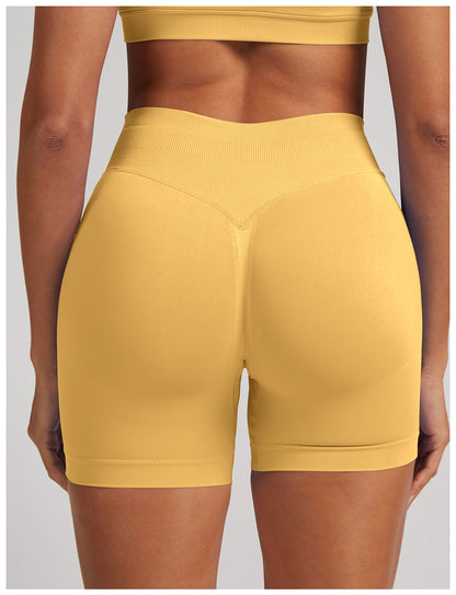 Short Sculptline™ Seconda Pelle — Giallo, indossato (2)