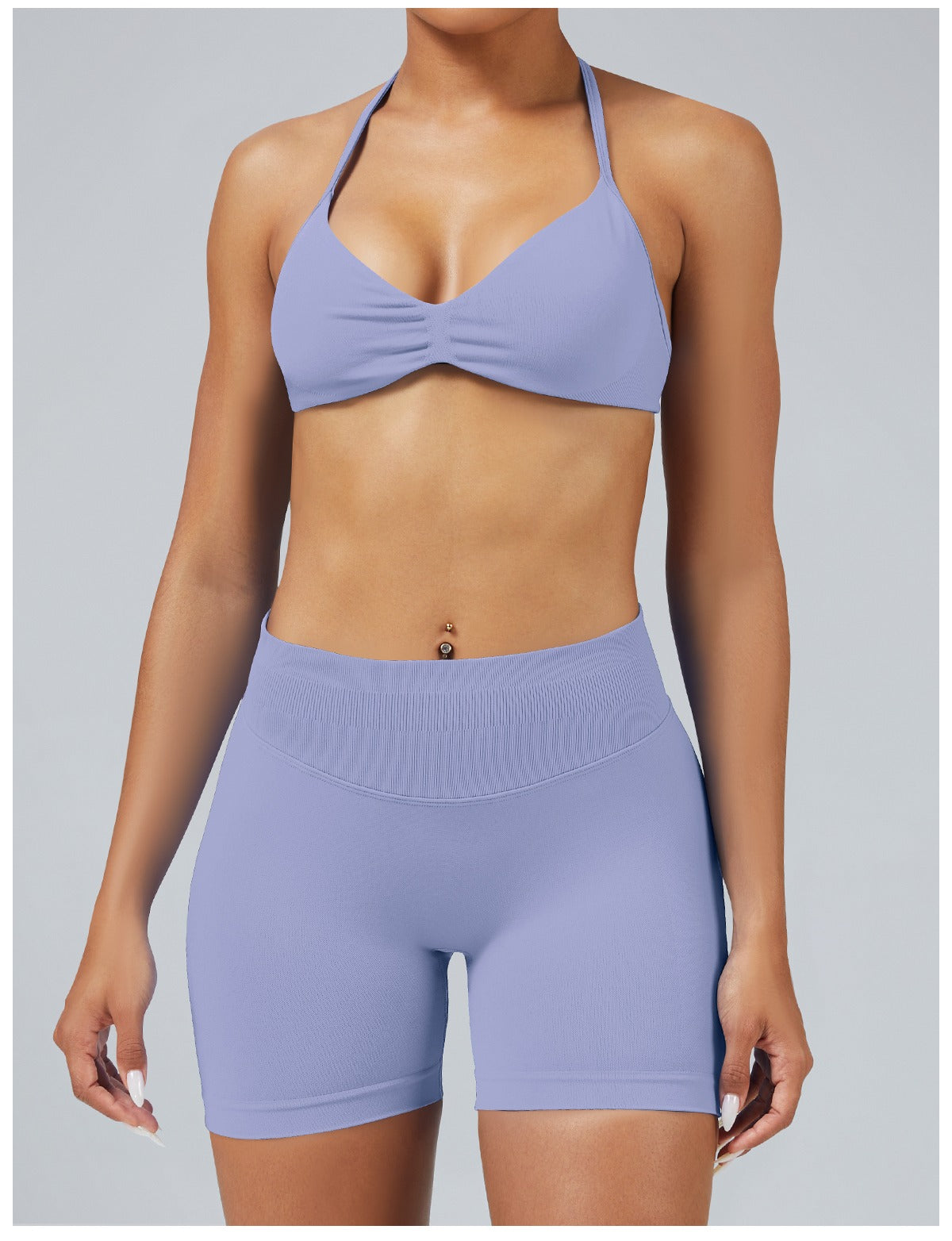 Short Sculptline™ Seconda Pelle — Lilla, indossato (3)