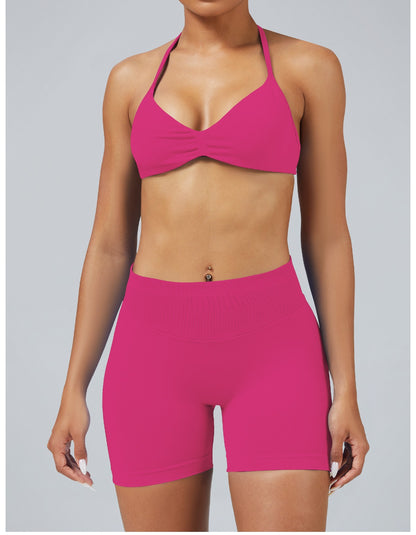 Short Sculptline™ Seconda Pelle — Magenta, indossato (1)