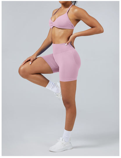 Short Sculptline™ Seconda Pelle — Rosa, indossato (3)