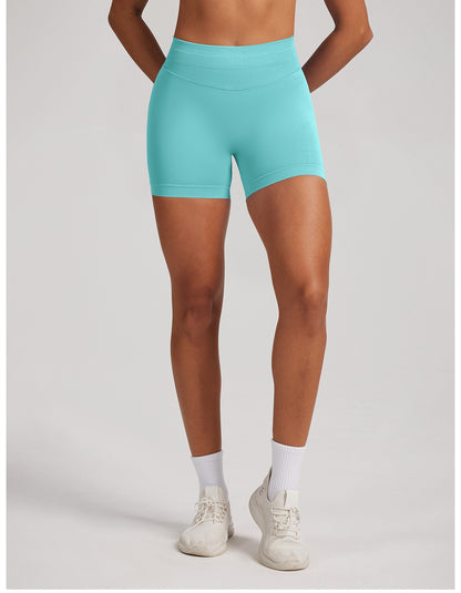 Short Sculptline™ Seconda Pelle — Verde Menta, indossato (1)