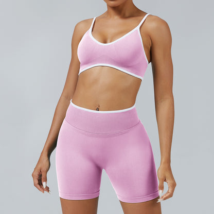 Short Line Rosa Orchidea, indossato con il reggiseno