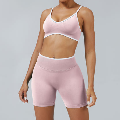 Short Line Rosa, indossato con il reggiseno