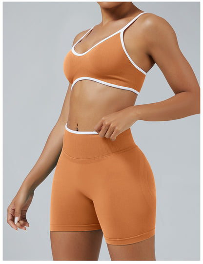 Short Line Zucca con il reggiseno, indossato (3)