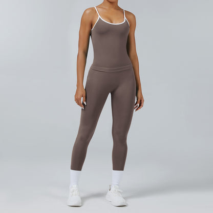 Leggings Line Moka, indossato con la canotta