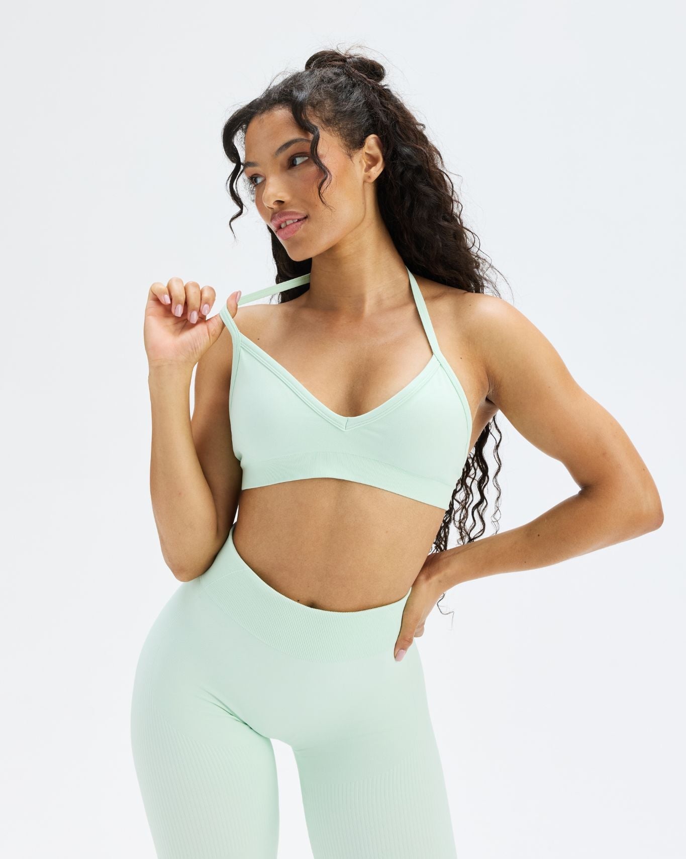 Top Halter Modellante Sculptline™ — Menta