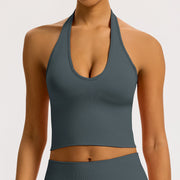 Sculptline™ Classic V-Neck Top — Costa | Dark Grey