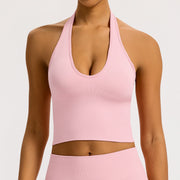 Sculptline™ Classic V-Neck Top — Costa | Peach Pink