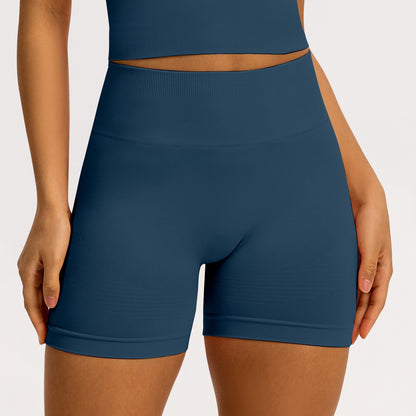 Short seamless a coste Sculptline, colore Blu Ottanio