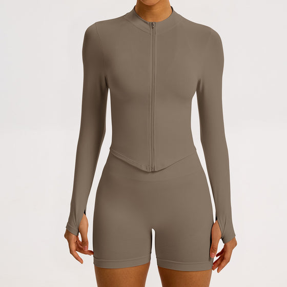 Sculptline™ Classic Zip Jacket — Costa | Khaki