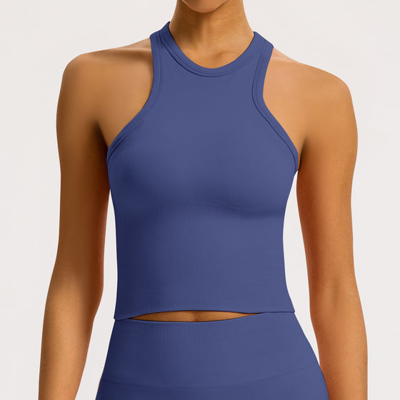 Sculptline™ Classic Halter Tank Top — Costa | Periwinkle