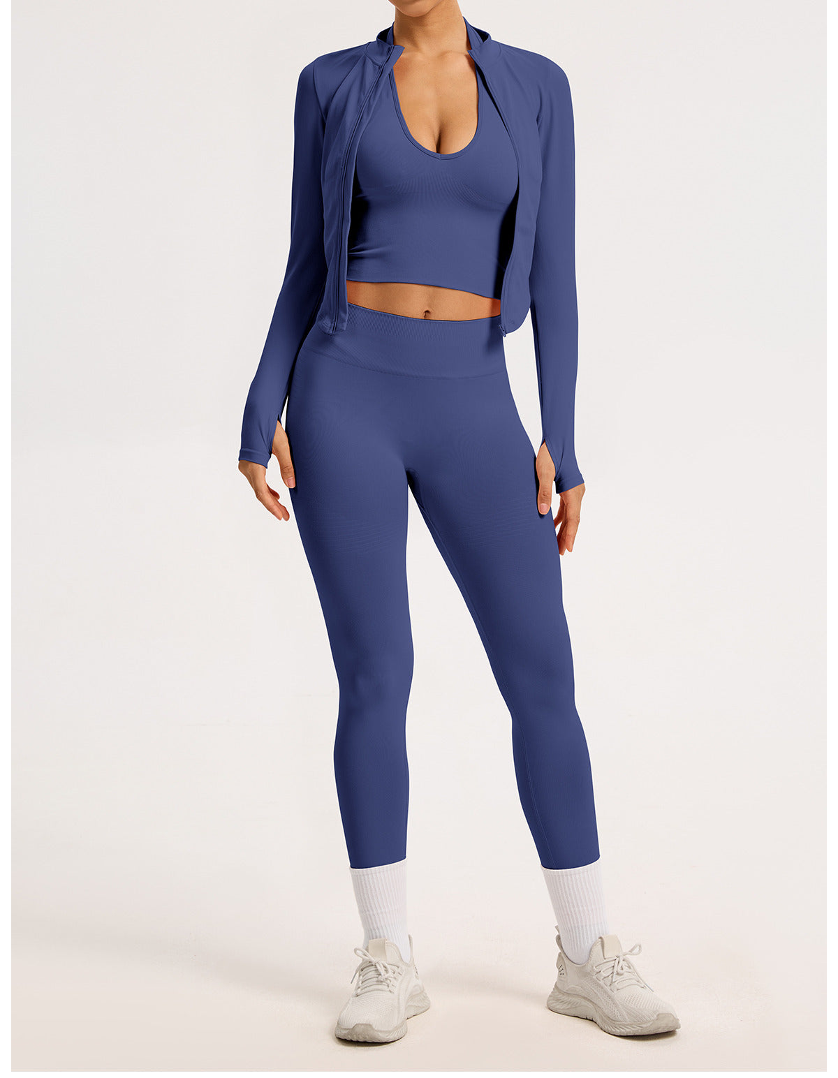 Giacca con zip Sculptline, colore Pervinca