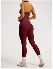 Sculptline™ Classic Leggings — Ribbed | Cherry Red