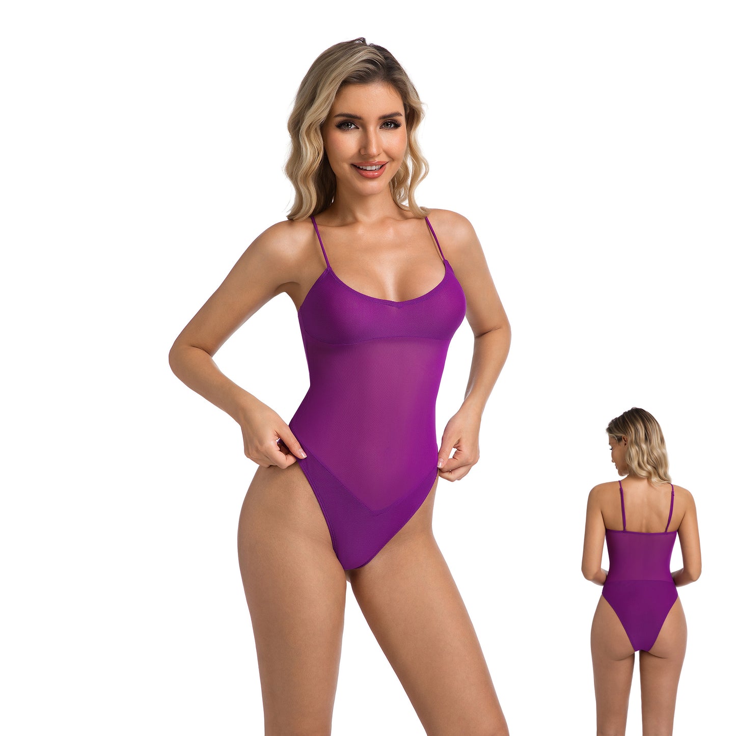 Seline | spaghetti mesh swimsuit